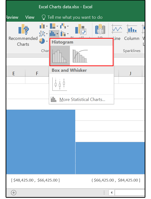 Line graph in excel